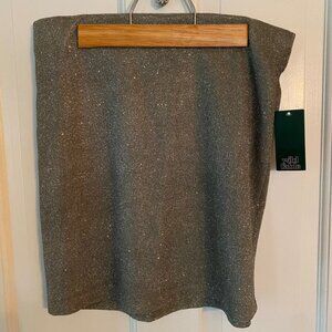 NWT Wild Fable Silver Glitter Stretchy Pencil Skirt Size Medium
